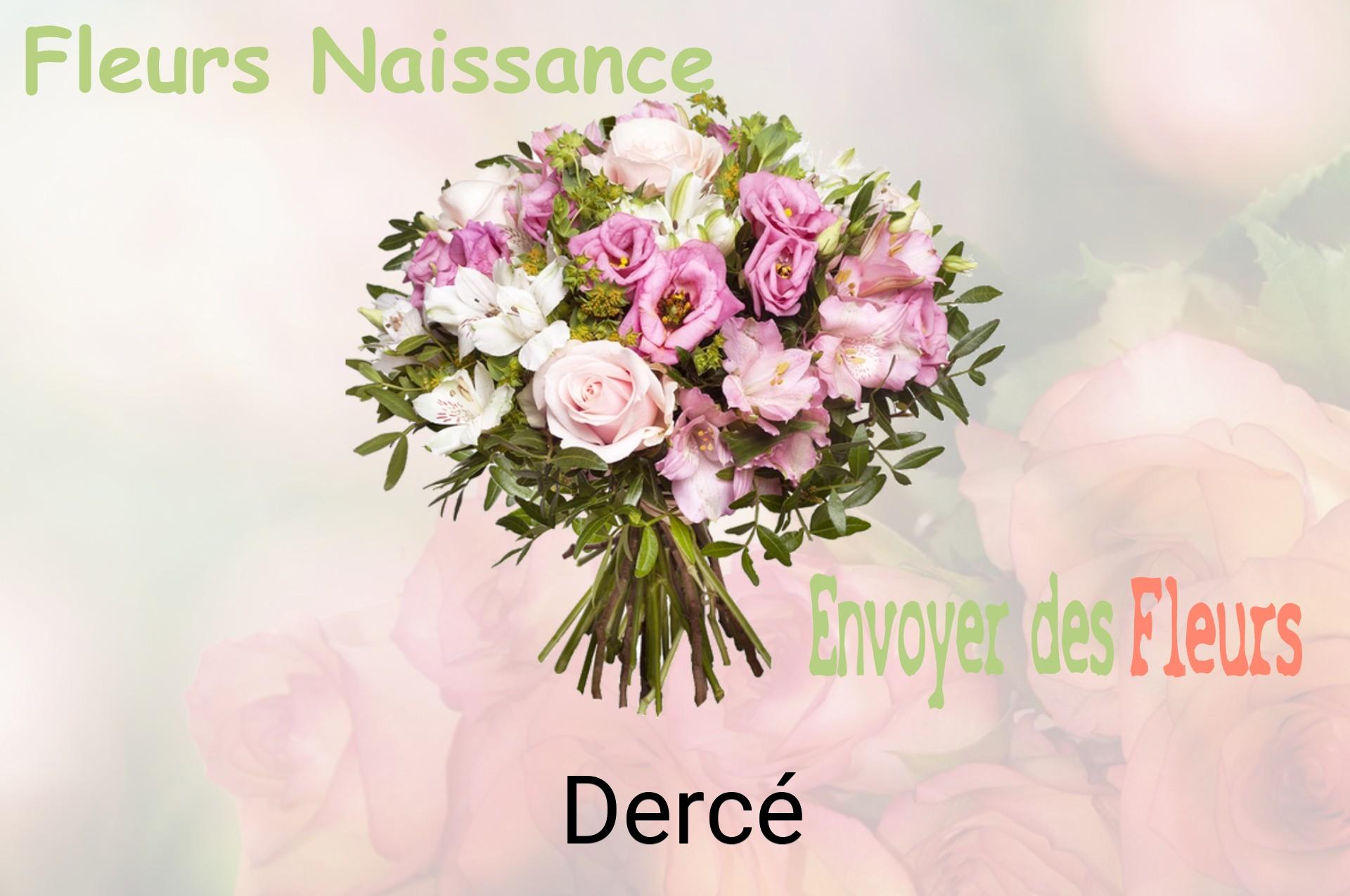 Bouquet de fleurs de naissance livré à Dercé